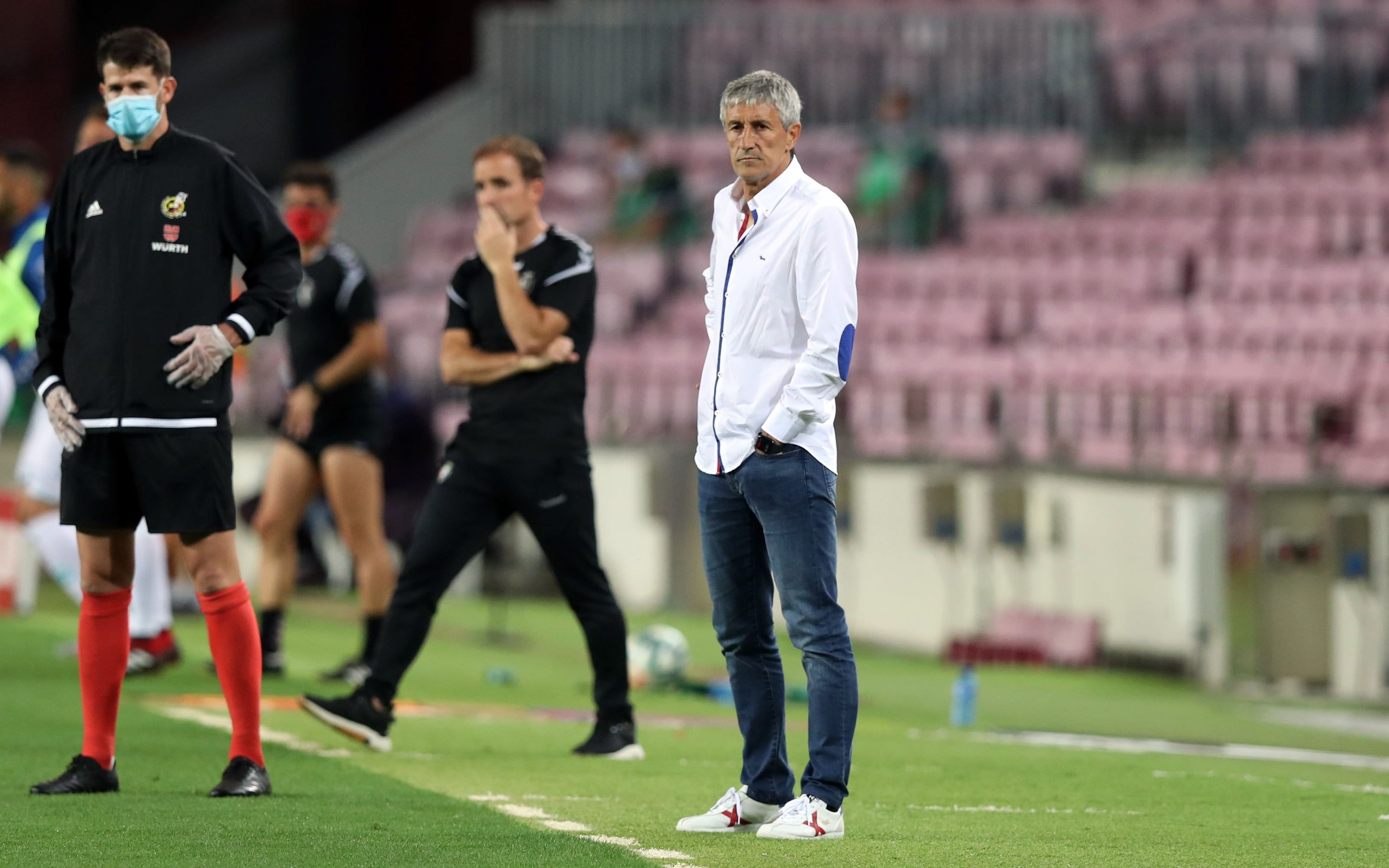 Setién en el Barça - Osasuna / FCB