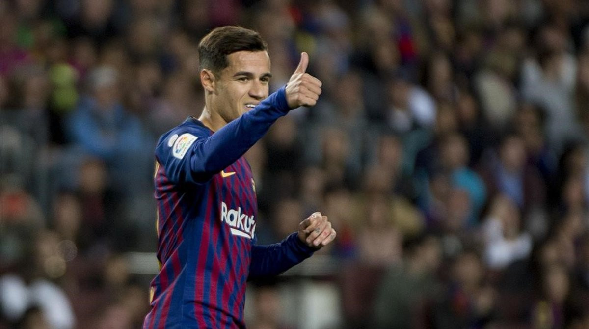 Coutinho en una imagen de archivo con el Barça / EFE