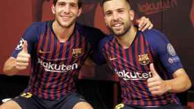 Una foto de archivo de Sergi Roberto y Jordi Alba / Instagram