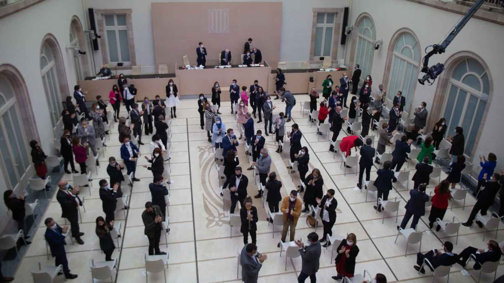 Los diputados del Parlament en el auditorio de la Cámara durante su constitución / EP