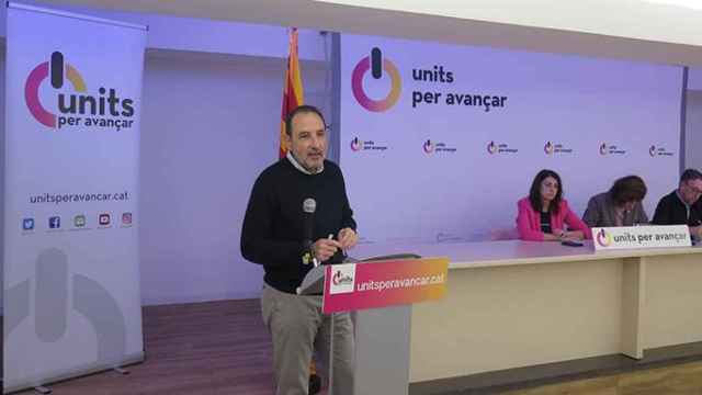 El secretario general de Units per Avançar, Ramon Espadaler, interviene en la reunión de sus bases / CG