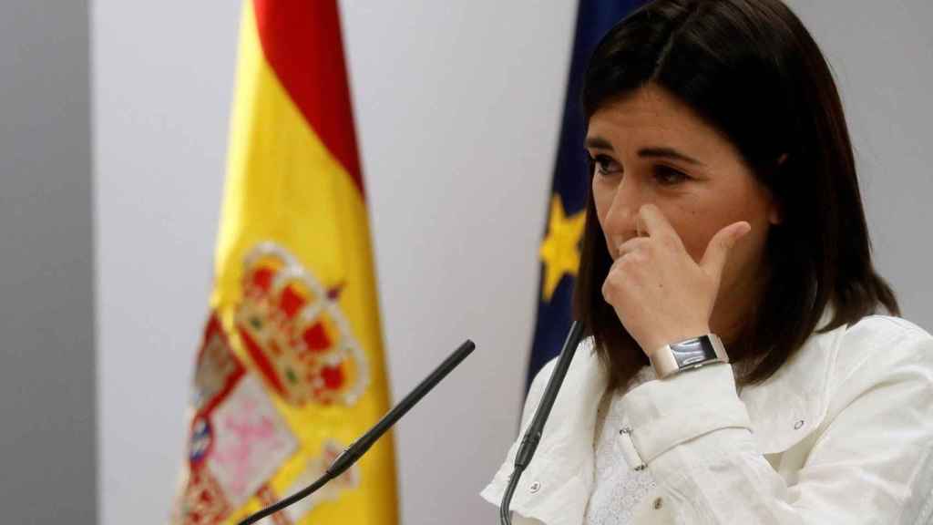 La ministra de Sanidad, Carmen Montón, en rueda de prensa / EFE