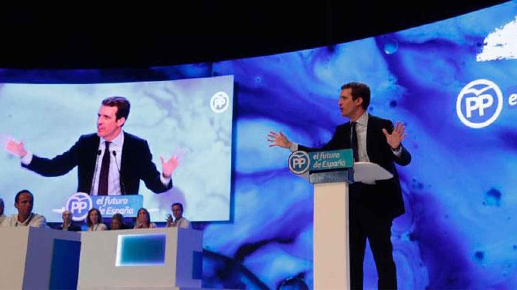 Pablo Casado en su intervención en el XIX Congreso del PP / EFE