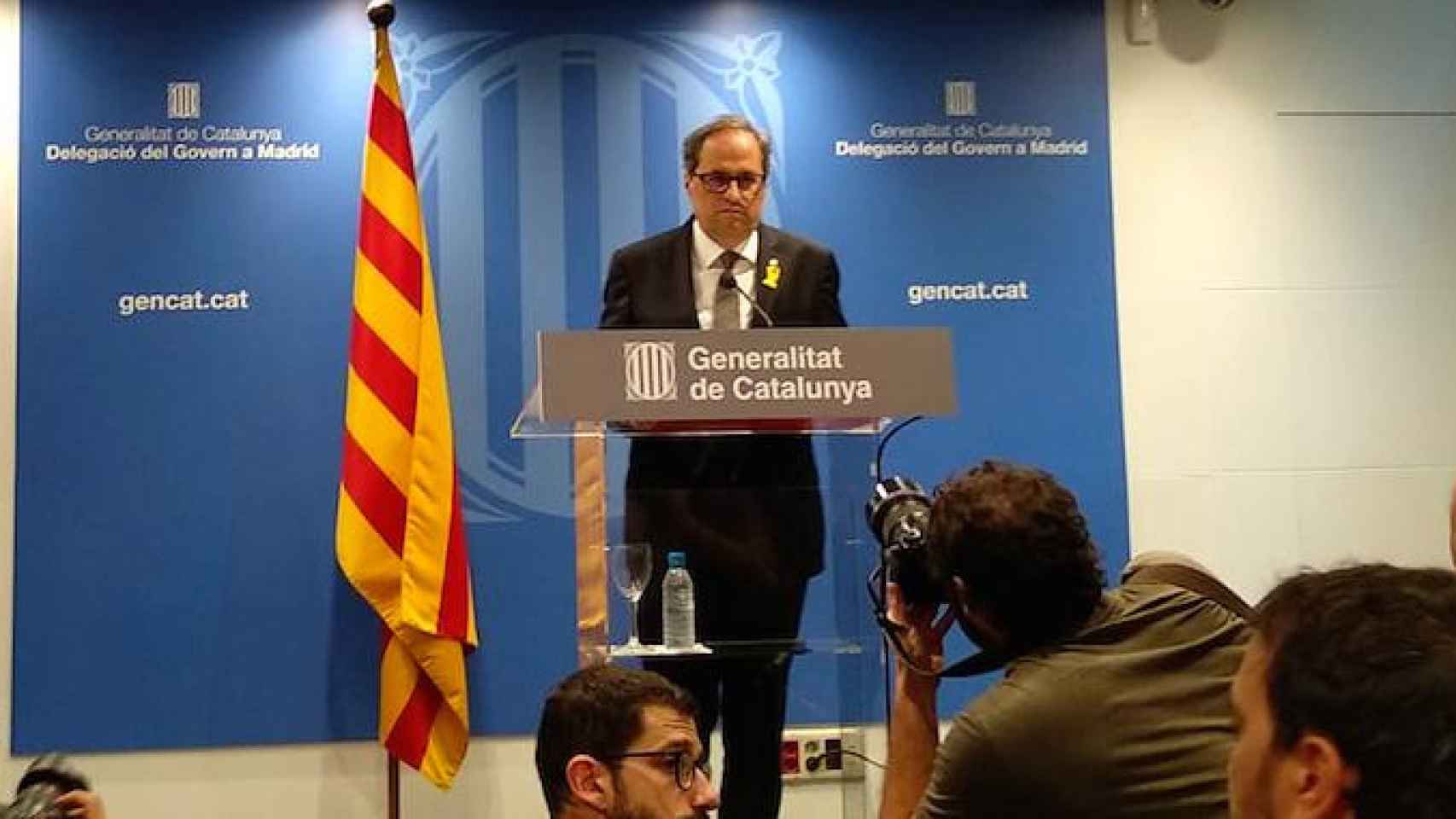 Quim Torra durante su intervención en Madrid / CG