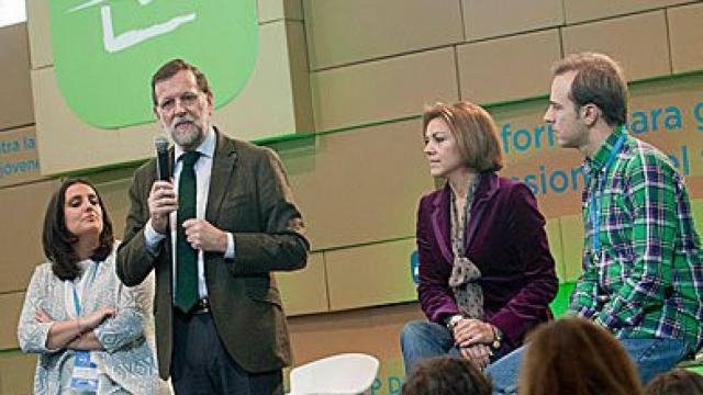 El presidente del Gobierno, Mariano Rajoy, en la Convención Nacional del PP