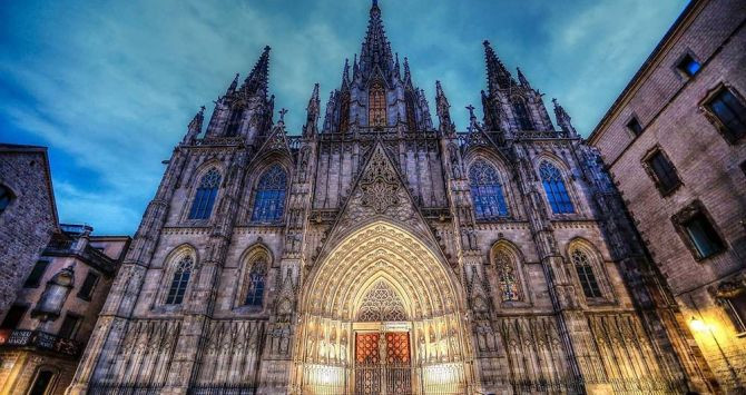 Fachada principal de la Catedral de Barcelona