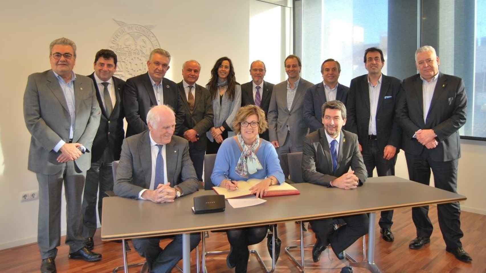 Presidentes de las cámaras catalanas de comercio, en una imagen de archivo / CEDIDA