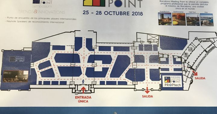 Plano de la organización de la Barcelona Meeting Point 2018