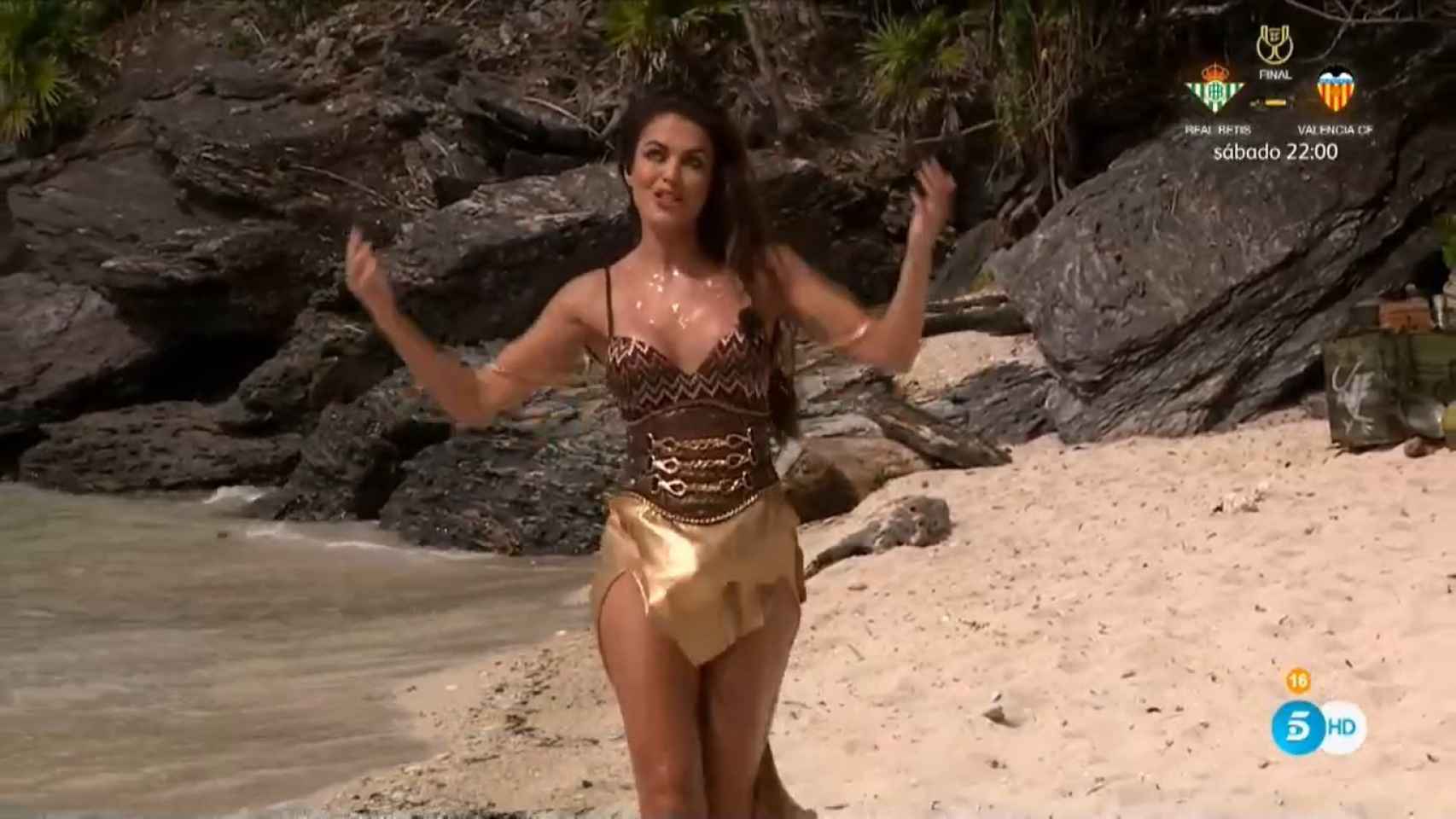 Lara Álvarez en 'Supervivientes' / MEDIASET