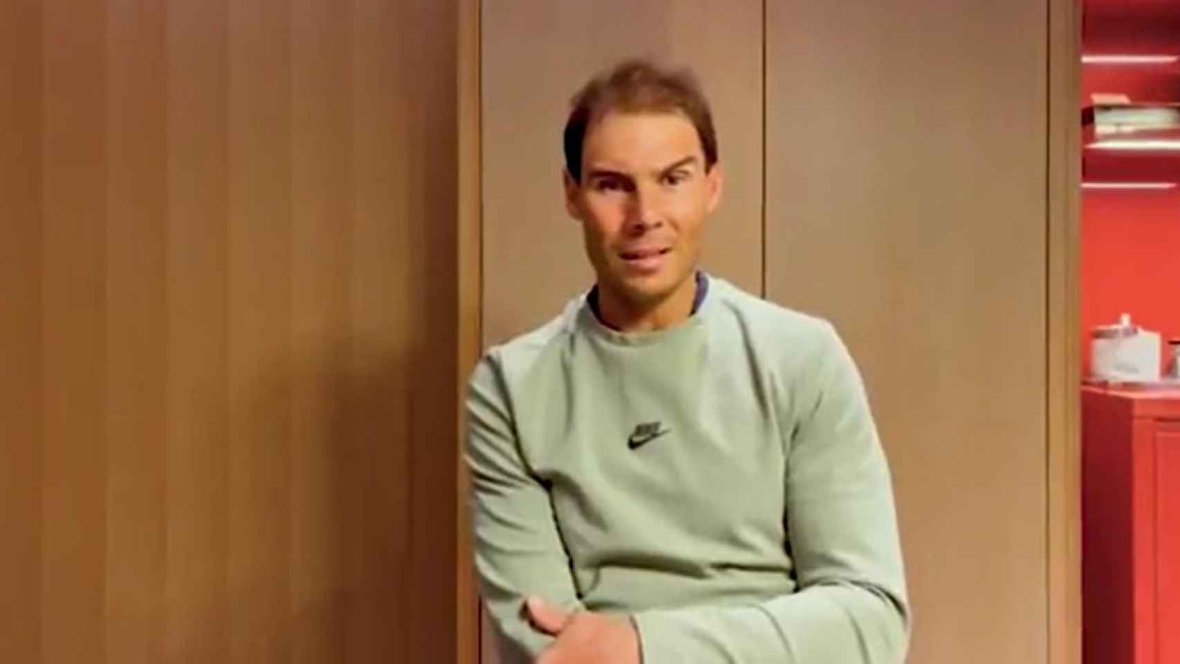 Rafa Nadal, en su mensaje a las Fuerzas Armadas /REDES