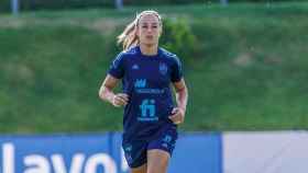 Alexia Putellas, durante un entrenamiento con la selección española, en la previa de la Eurocopa / RFEF