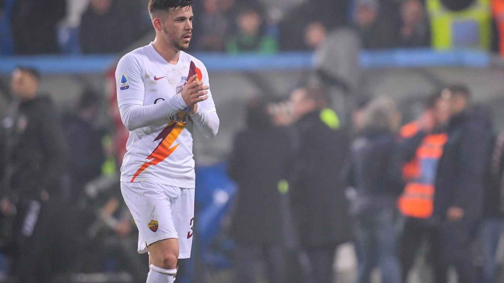 Carles Pérez durante un partido con la Roma /EFE