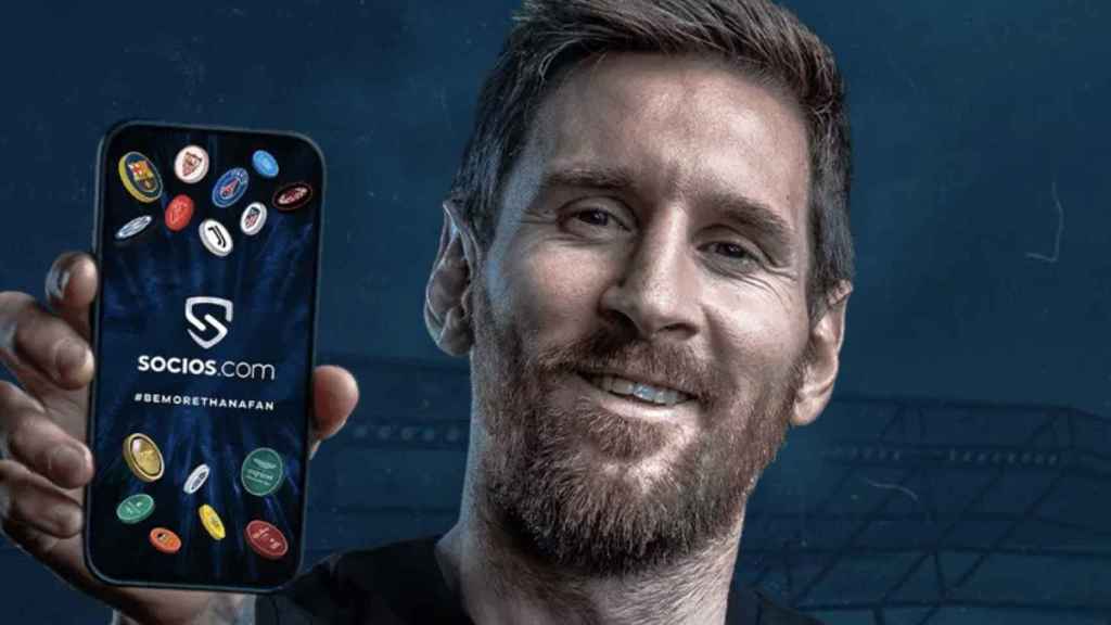 Lionel Messi, uno de los rostros que representan a 'socios.com'