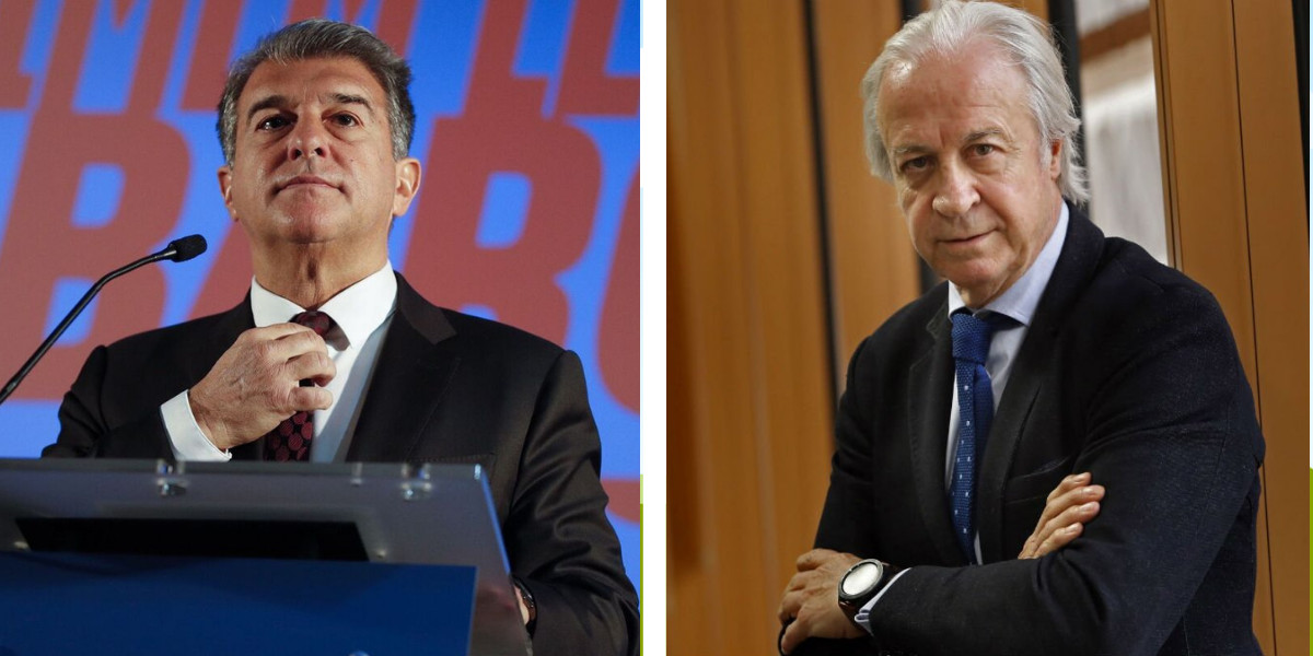 Joan Laporta y Carles Tusquets, en un montaje | Culemanía