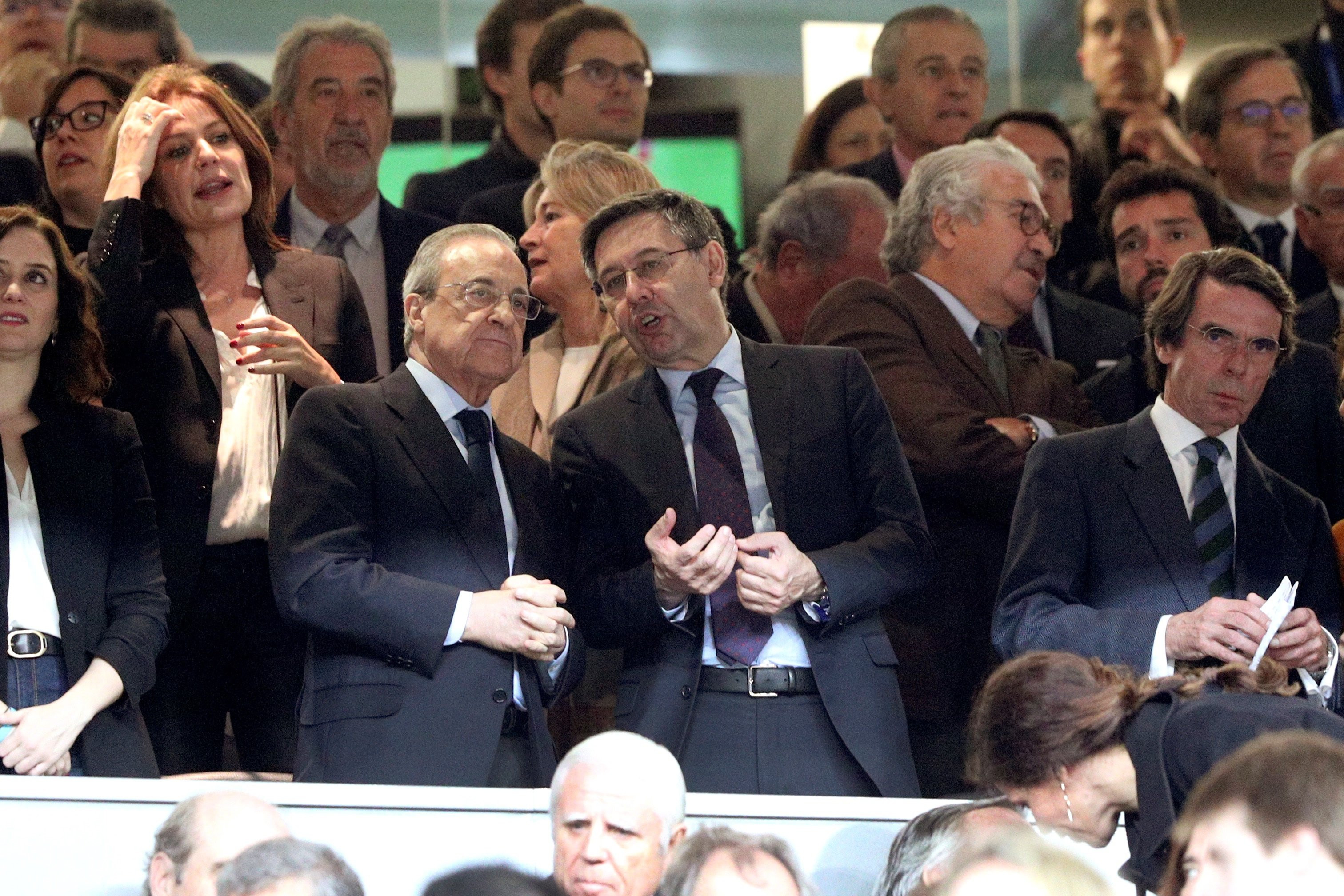 Bartomeu y Florentino Pérez en una imagen de archivo / EFE