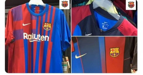 Nuevas fotos de la polémica camiseta del Barça para la Liga 2021-22 /Twitter