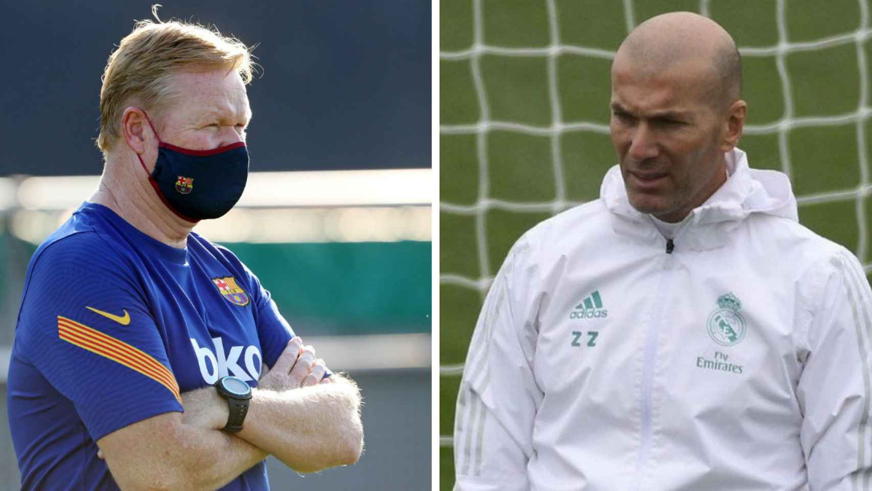 Ronald Koeman y Zinedine Zidane en un fotomontaje / Culemanía