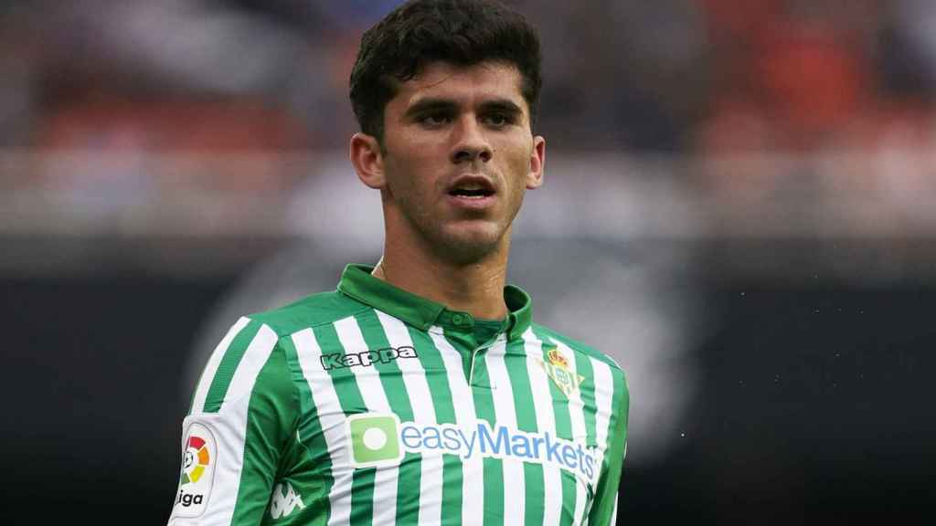 Carles Aleña, en un partido con el Betis | EFE