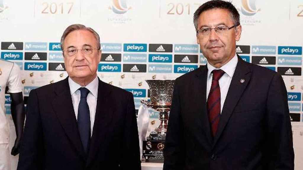 Josep Maria Bartomeu y Florentino Pérez antes de un clásico /REDES