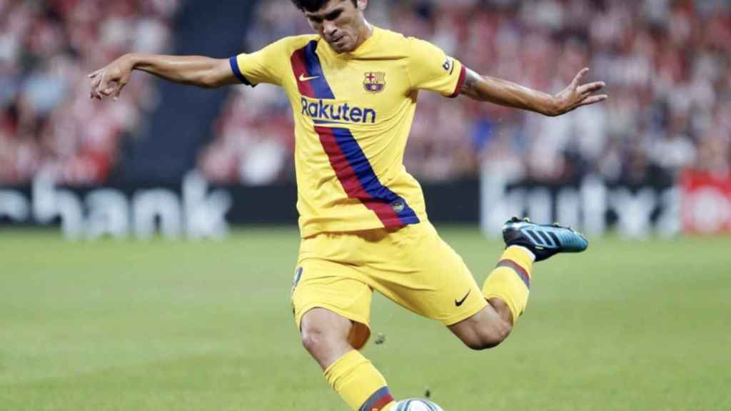 Una foto de Carles Aleñá durante el partido ante el Athletic Club / FCB