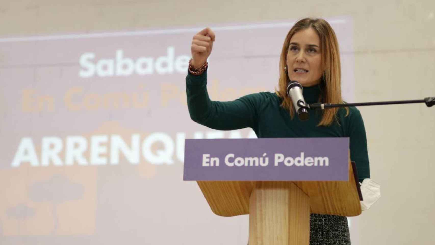 La presidenta de los comuns en el Parlament, Jéssica Albiach / PODEM