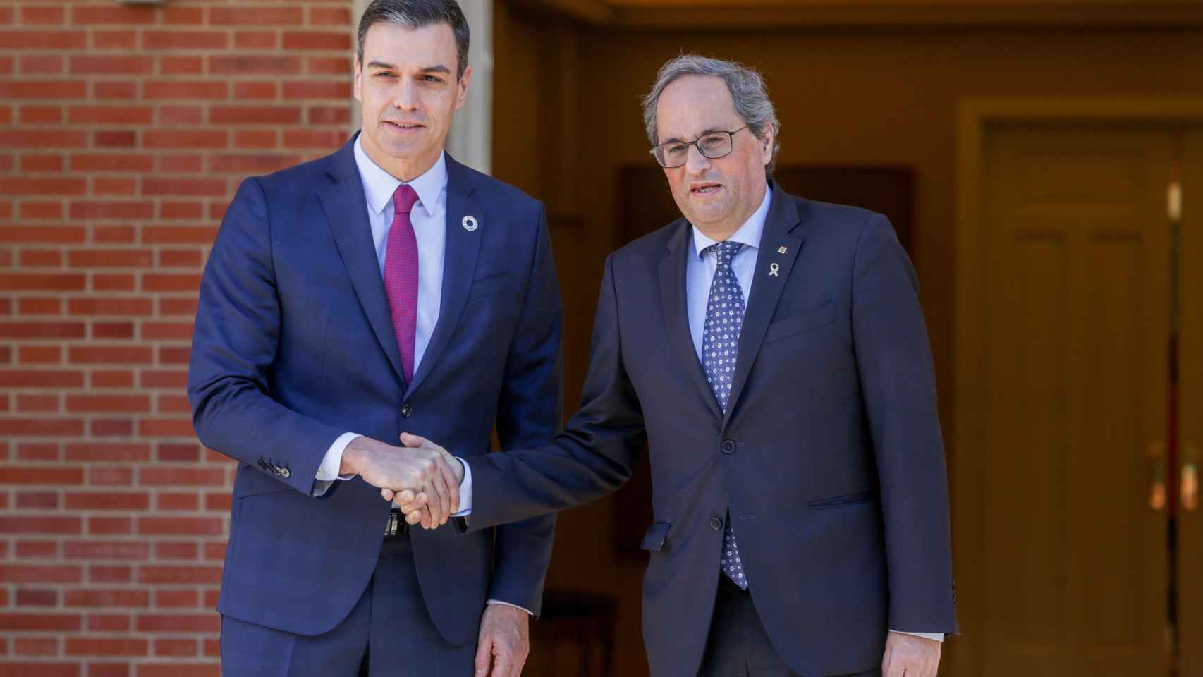 Pedro Sánchez y Quim Torra, en su último encuentro personal, el pasado mes de febrero / EP