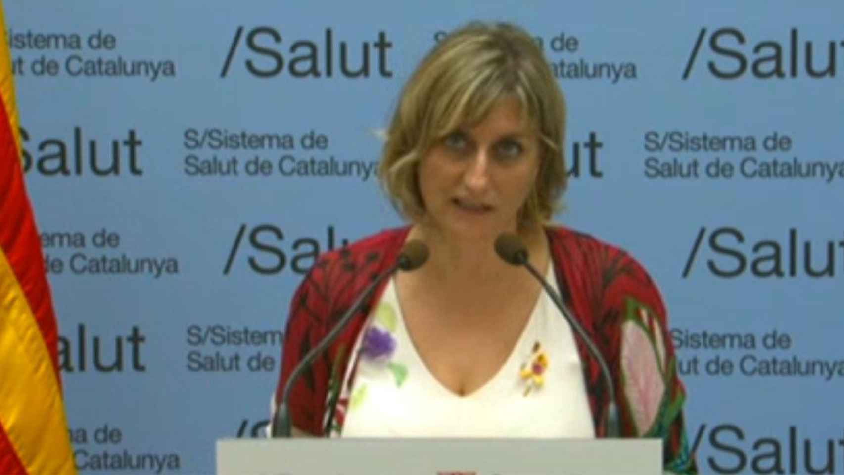 La 'consellera' de Salut, Alba Vergés, anuncia que Cataluña ha superado el pico de la pandemia / GOVERN