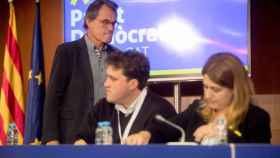 Artur Mas, David Bonvehí y Marta Pascal en un congreso del PDeCAT / EFE