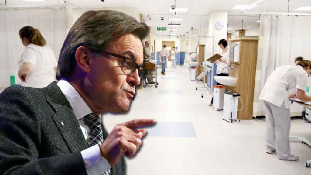 El expresidente catalán, Artur Mas, y una ala de un hospital / CG