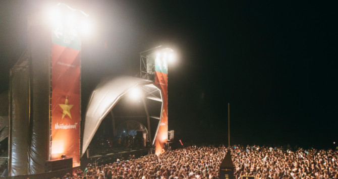 El escenario de Estrella Damm durante la pasada edición de las fiestas de la Mercè