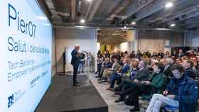 El 'conseller' de Salud de la Generalitat, Manel Balcells, durante la presentación del Pier07 de Tech Barcelona / TECH BARCELONA