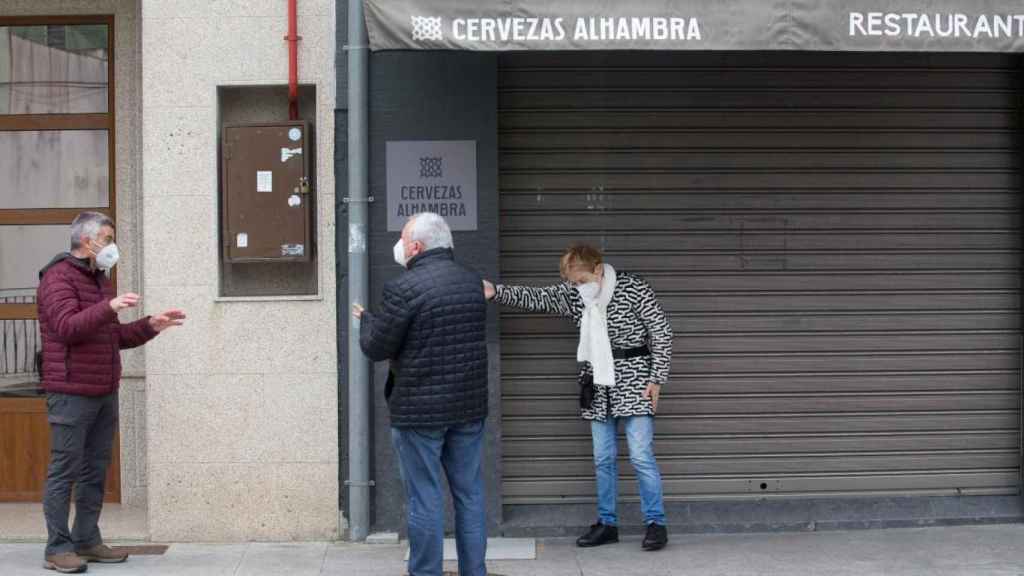 Un restaurante con la persiana bajada. El crecimiento en las quiebras ha afectado sobre todo a la hostelería / EP