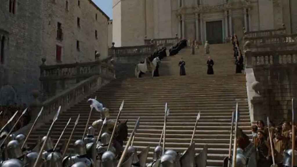 La escalinata de la Catedral de Girona, en el 'teaser' de la sexta temporada de Juego de Tronos.