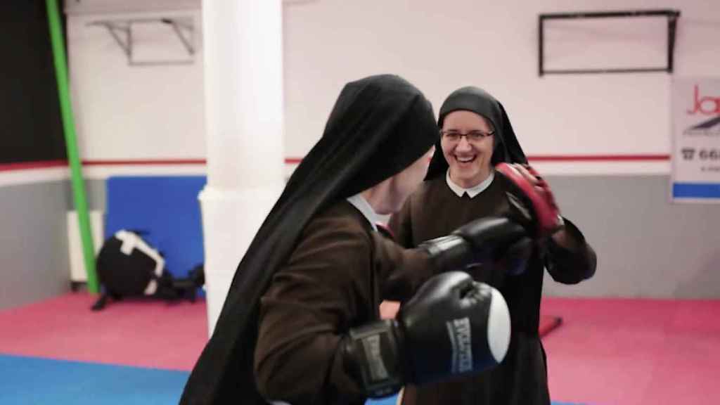 Una foto de las monjas entrenando boxeo / Facebook