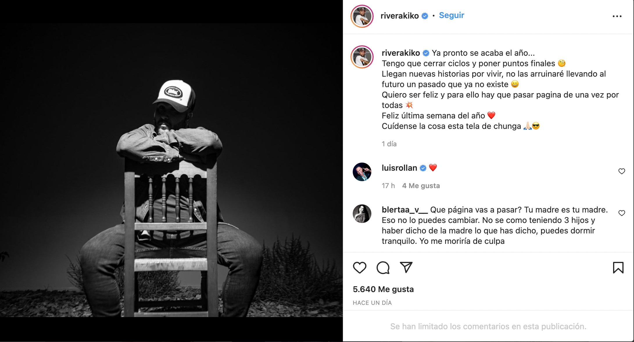 Publicación de Kiko Rivera / INSTAGRAM