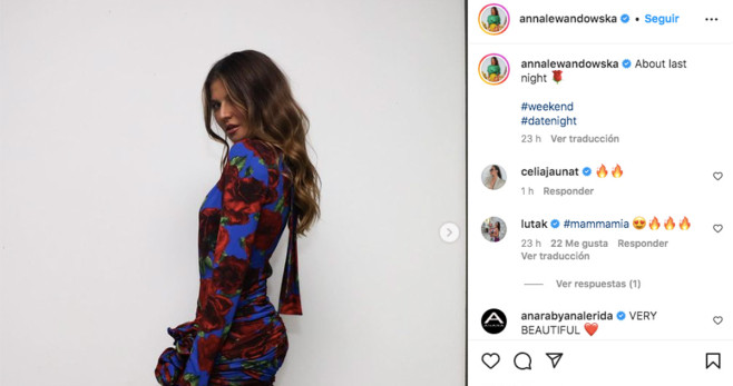 El look culé de Anna Lewandowski desata pasiones en las redes / INSTAGRAM