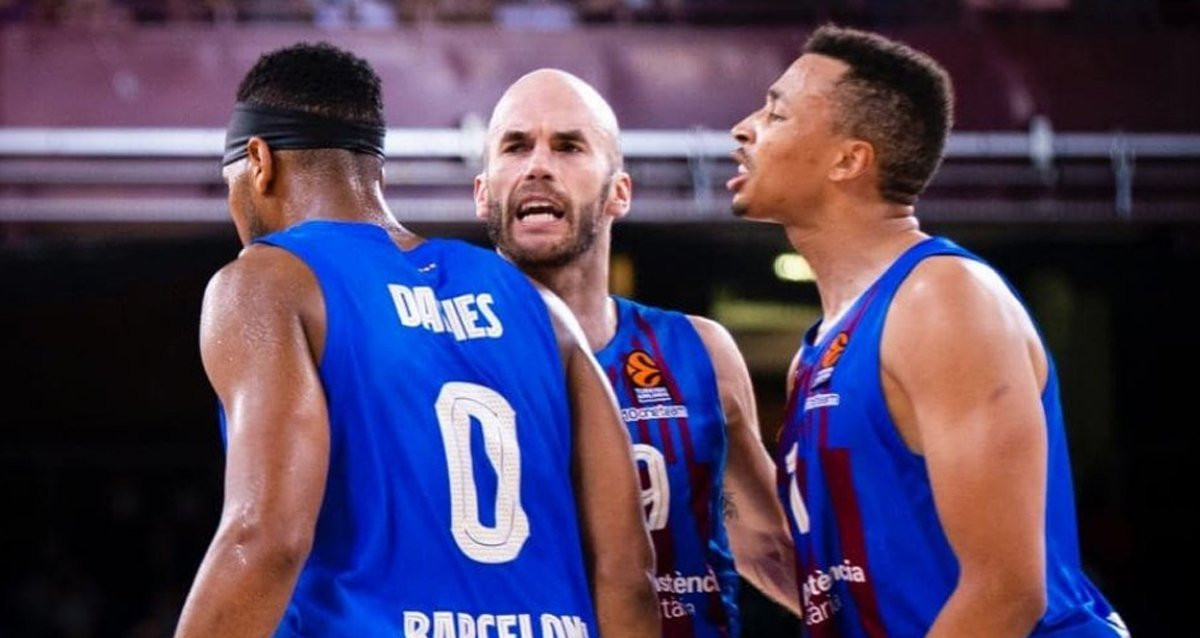 Davies, Calathes y Exum, eufóricos, tras la victoria del Barça contra el AS Mónaco / FCB