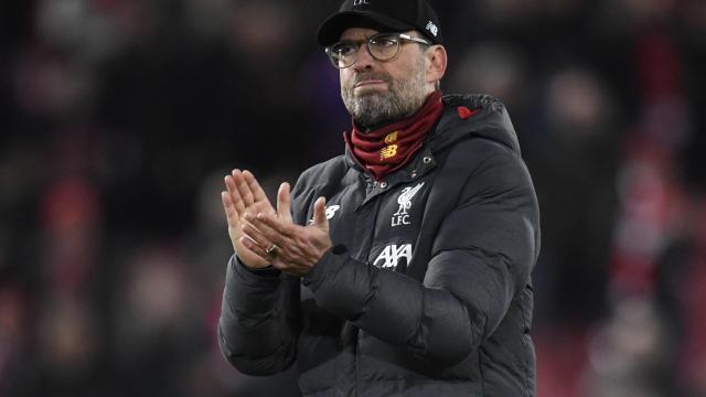 Klopp animando tras caer eliminados / EFE