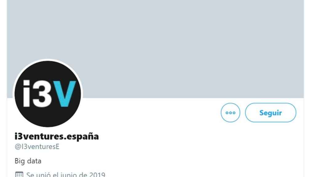 Perfil de Twitter de i3 Ventures