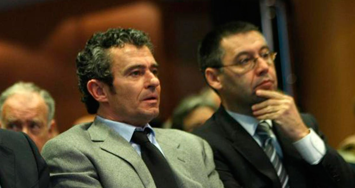 Jaume Masferrer y Josep María Bartomeu, durante la etapa inicial de la presidencia de Sandro Rosell / REDES
