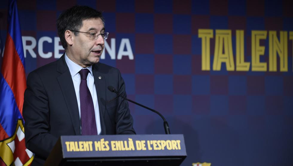 Bartomeu en un acto como presidente del Barça / FC Barcelona