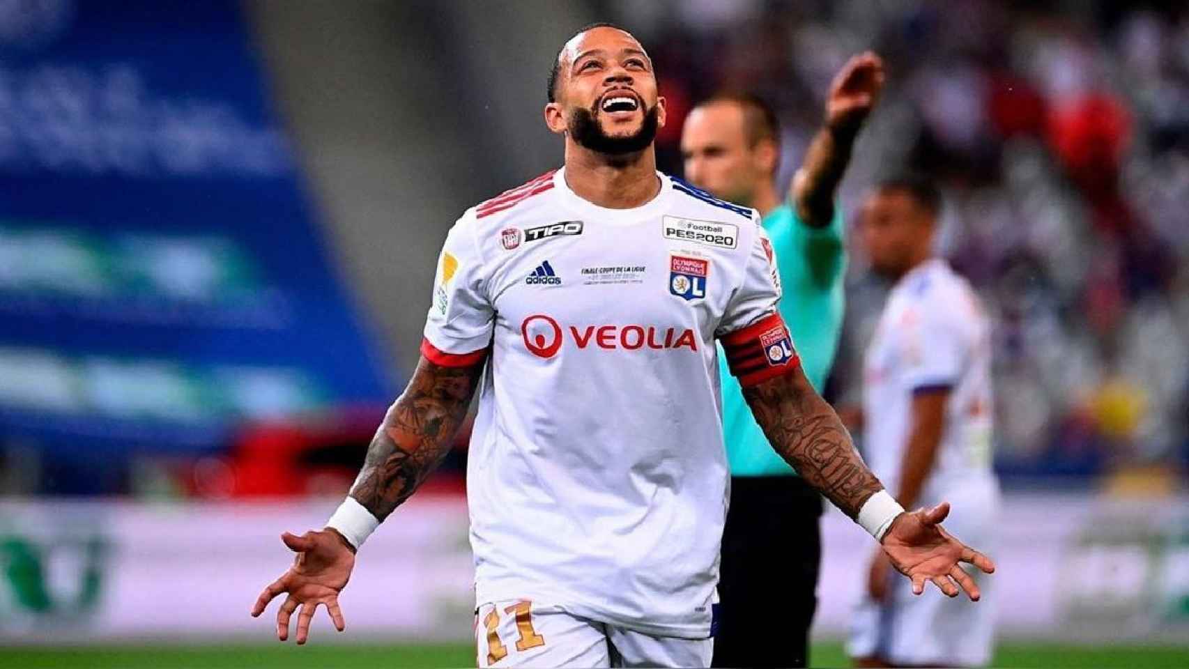 Memphis Depay, lamentando una ocasión con el Olympique de Lyon | EFE