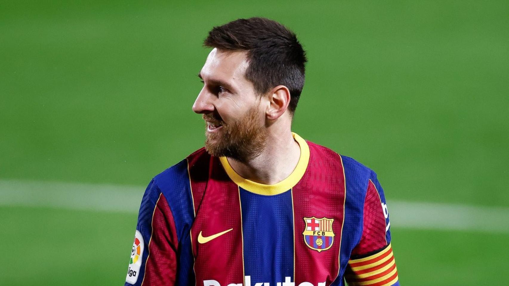 Leo Messi celebra un tanto del Barça / EFE