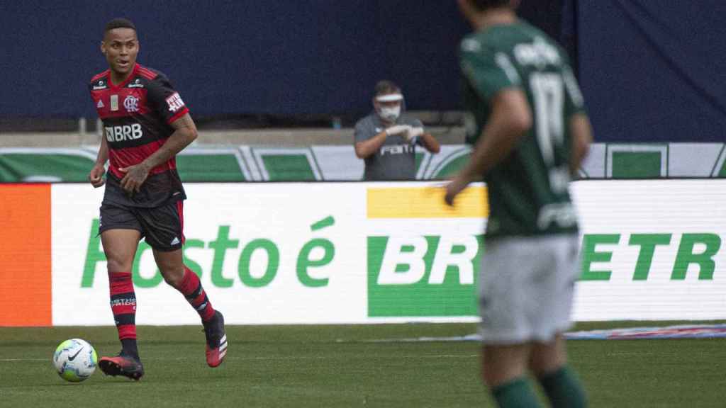 Natan durante un partido con el Flamengo / Redes