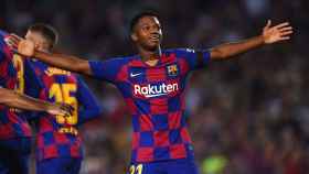 Ansu Fati, celebrando un gol con el Barça | EFE