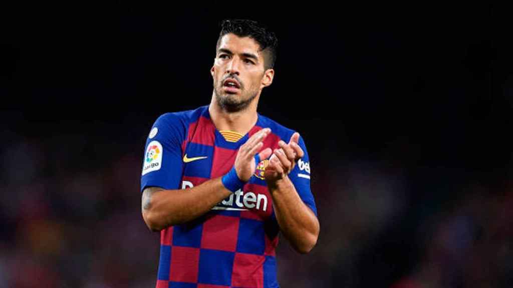 Luis Suárez en un partido con el Barça / EFE