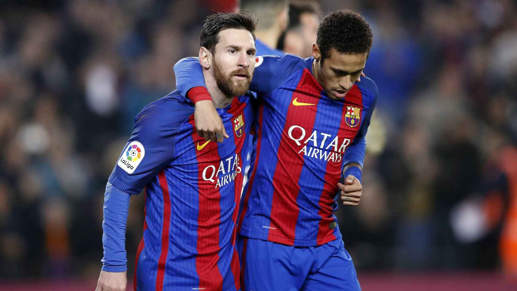 Messi y Neymar en un encuentro con el Barça EFE