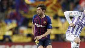 Una foto de Sergi Roberto durante el partido ante el Valladolid / FCB