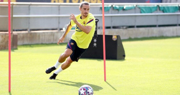 Griezmann durante un entrenamiento /FCB