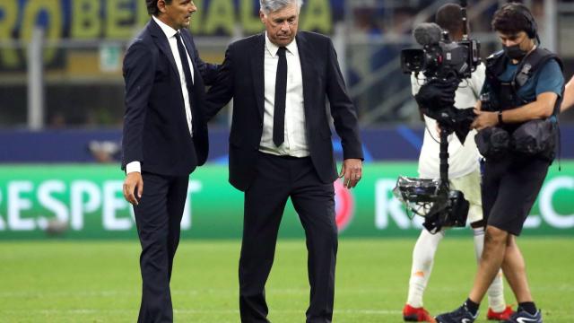 Ancelotti después del partido del Real Madrid contra el Inter / EFE